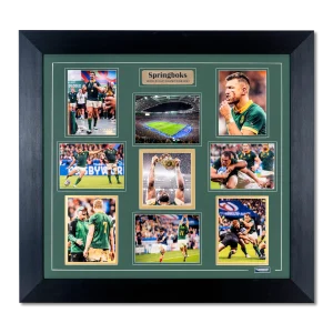 Framed Springboks Rugby World Cup 2023 podium celebration photo